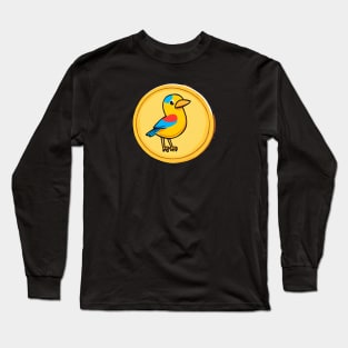 coin with a small bird on it Long Sleeve T-Shirt